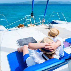 Personnes sur un bateau