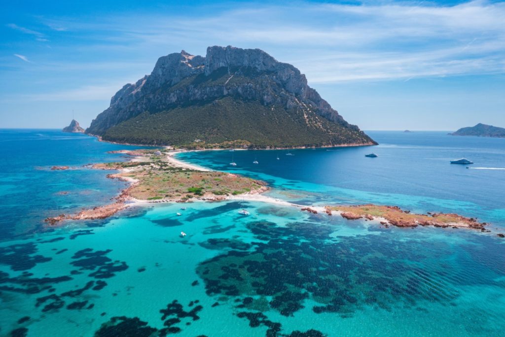 Île de Tavolara vue depuis la mer